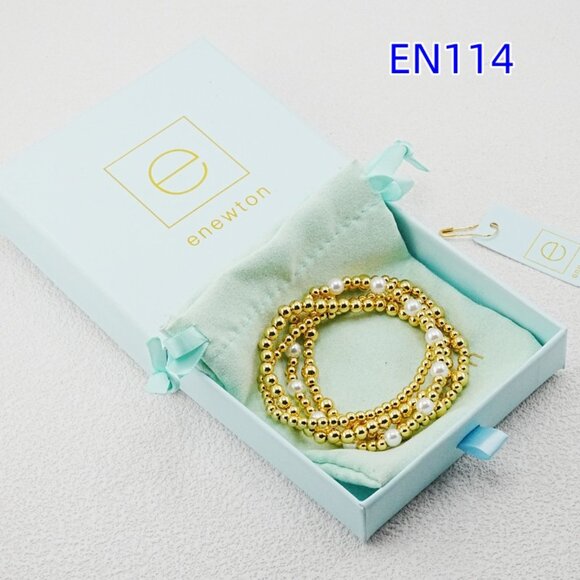 Enewton White Pearl Four-Piece Bracelet Set - Picture 2 of 6